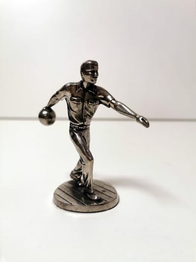 Bowler - Kurz edeltin - 9cm.