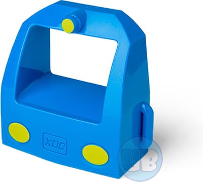 Goederentrein voorkant blauw
