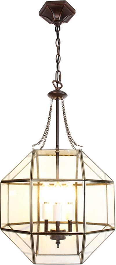 Lumilamp Hanglamp 40x40x190 cm Transparant Glas