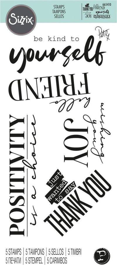 Clear stamps sunnyside 8- Sizzix