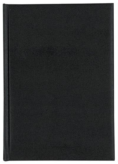 Brepols bureau agenda 2026 - MINISTER - Zonder jaartal bedrukking op omslag - Bureau agenda - 1 dag op 1 pagina - Dagoverzicht - Zwart - 14.8 x 21 cm