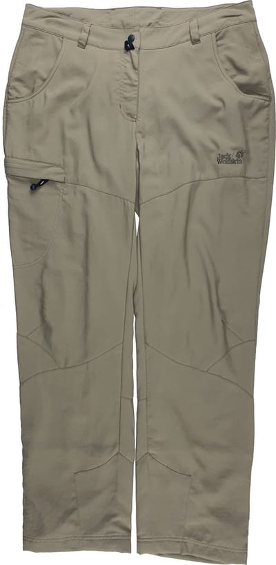 Jack Wolfskin Dames White Earth Pant Silver Mink Maat 46