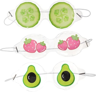 Oogmaskers Gel - Verkoelende Kussentjes - Ontspanning en Rust - Schattig Decoratief Design - 3 Stuks - Willekeurige Kleur