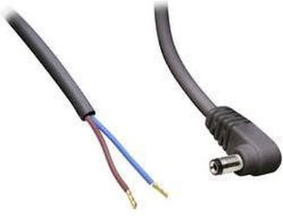 TRU COMPONENTS Laagspannings-aansluitkabel Laagspanningsstekker - Open kabeleinde 5.50 mm 2.10 mm 5 m 1 stuk(s)