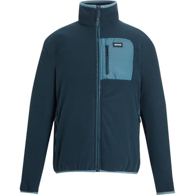 Regatta Heren Frankie Full Zip Fleecejack (Marine/China Blauw)