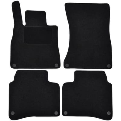 Vloermatten - Mercedes - S-klasse W222 - Zwart velours - 4 stuks - Antislip
