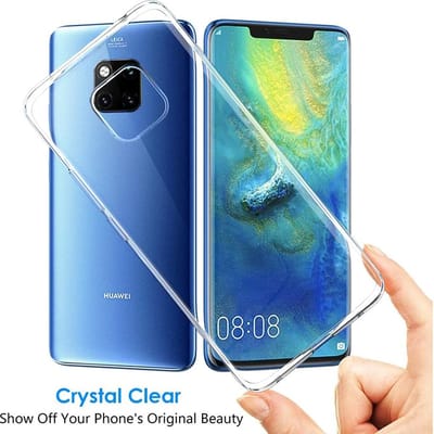 DrPhone TPU Hoesje - Transparant Ultra Dun Premium Soft-Gel Case - Geschikt voor Mate 20 Pro – Transparant