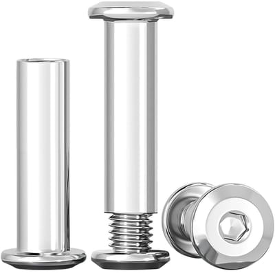 Verbindingsschroeven M8 x 30 mm voor meubels en houtbewerking - Roestvrij staal A2 V2A, 10 stuks