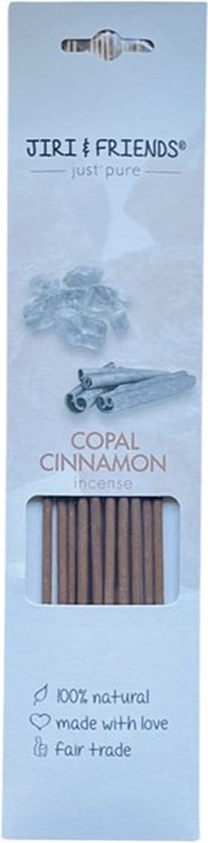 Wierook Copal kaneel - Jiri and Friends wierook - Wierook stokjes - Wierook 100% natuurlijk - Wierook zonder houtskool - Wierook met etherische olie