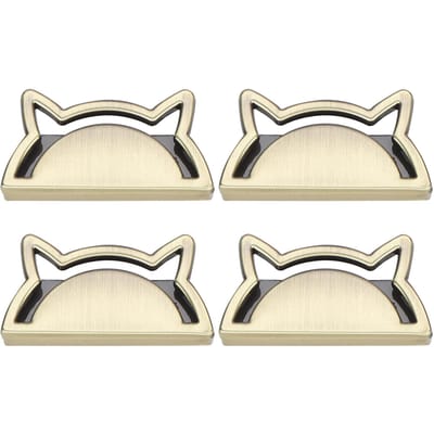 4 Set Metalen Decoratieve Gesp Katclip Stopper Lederwaren Bagage Jeans DIY AccessoiresBrons beige