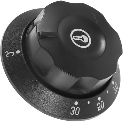 Temperatuur Regelaar Knop - Thermostaat Deksel - Gemakkelijke Instellingen - Universele Controller - 13 Gram - Zwart