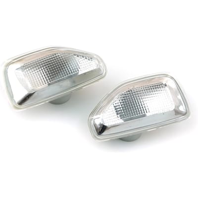 BSP742+BSP743 Lot de 2 répétiteurs de clignotants latéraux blancs 261601801R- 261651140R Côtés droit et gauche pour Dacia Sandero Logan