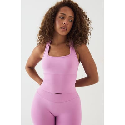 Dames DSGN Studio Sport Ultra Contour Naadloze Longline Racer Sport BH | Orchid | Maat: Small
