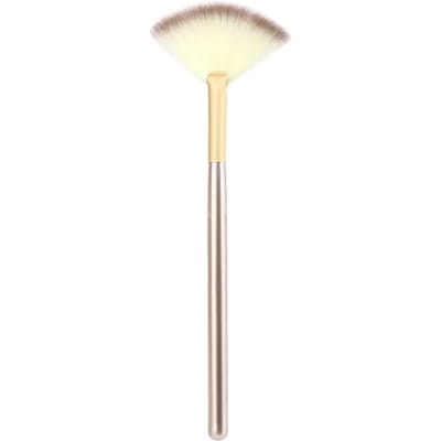 1 stuks Fan Kwasten Gezichtskwasten Zachte Make-up Kwast Cosmetische Applicator Gereedschap Houten Handvat En Zachte Vezel Voor Gezichtsmasker 1pc