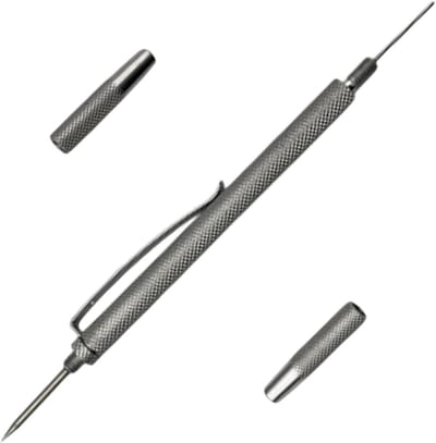 Ruitensproeier Reiniger - Onderhoudshulp Auto - Sproeiers Vrij Houden - Roestvrij Aluminium - Compact Formaat - Zilverkleurig