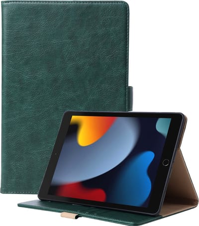 Luxe hoes geschikt voor iPad 10.9 inch 2022 10e Generatie Kunstleer Standaard Opvouwbaar Smart Cover Book Case Hoes