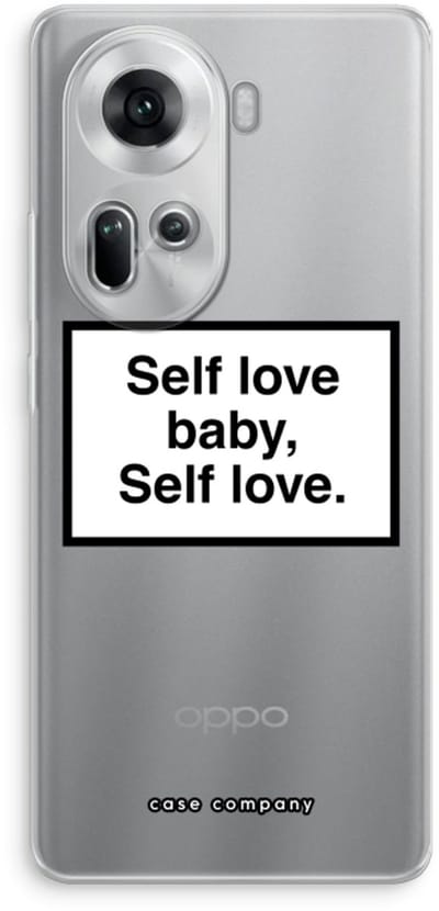 Case Company® - Hoesje geschikt voor Oppo Reno 11 hoesje - Self love - Soft Cover Telefoonhoesje - Bescherming aan alle Kanten en Schermrand