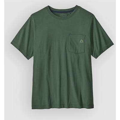 Patagonia Fitz Roy Massif Pocket T-Shirt groen