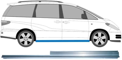 Reparatie dorpel voor Toyota Previa 2000-2005 / Rechts