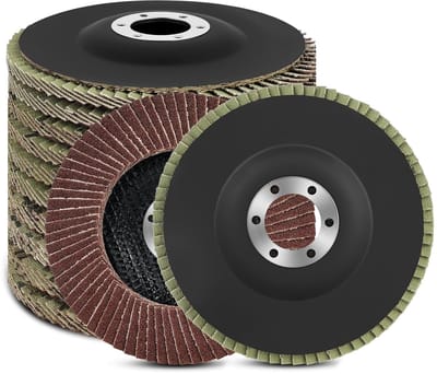 Lamellenschijven Set - Schuurschijven Slijpschijven - Metaal Bewerken - Gemengde Korrel Set - Ø115mm x 22mm - Rood