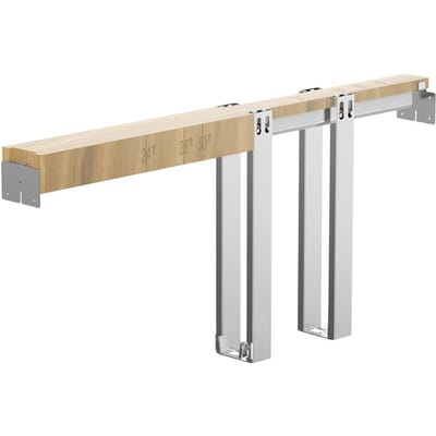 Zakdeurkozijn Kit, voor 610-762mm Brede 2032mm Hoge Deur, Zakdeur Kit met Tweerichtings Soft Close Mechanisme, Glijdt Soepel Stil, Eenvoudig te