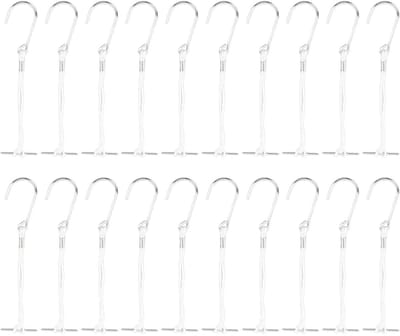 Dailygoods- Ophanghaken 20 Stuks - Zelfklevend - Metaal - Patroonhaken - Opslag - Geschikt voor Kraftpapier