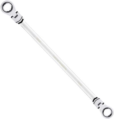 Extra Lange Ratelsleutel met Flexibele Kop 16mm x 18mm Chroom-Vanadium Staal