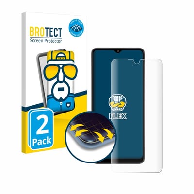 BROTECT - Screenprotector voor Samsung Galaxy A32 5G - Folie Beschermfolie transparant volledig dekking - 2 Stuks