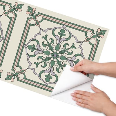 Coloray Meubel Wrap Folie - Groente Meubelfolie - 50x100 cm - Decoratiefolie Botanisch ornament - Meubel Wrap Folie - Klassiek Meubelfolie - Plakfolie Meubels - Keuken decoratie - Achtergronden en patronen