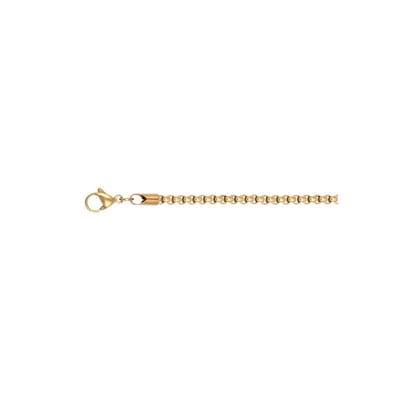 iXXXi Men-Halsketting 60cm-Goudkleurig Mat-Heren Collier