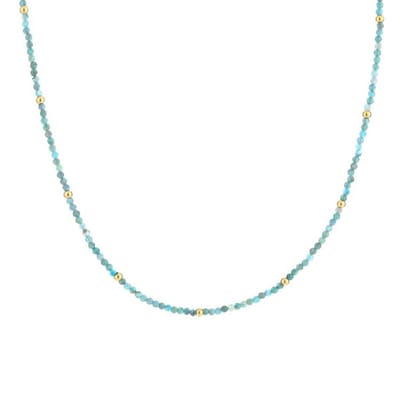 Bijoutheek Ketting natuur steen Blue