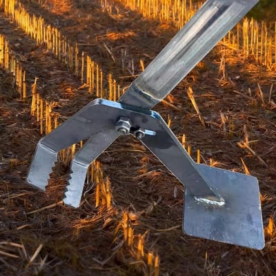 Wortelverwijderaar - Onkruidtrekker - Tuinonderhoud - Hefboomontwerp - 142 cm - Zilver