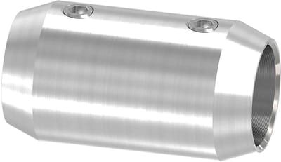 Roestvrijstalen Koppelstuk - Verbindingsstuk Staaf - Constructie Ondersteuning - V2A Materiaal - Ø20mm 14mm - Zilverkleurig