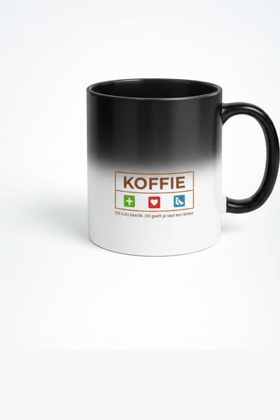 Koffie Magic Mug - Deze mok geeft je vast een boost!