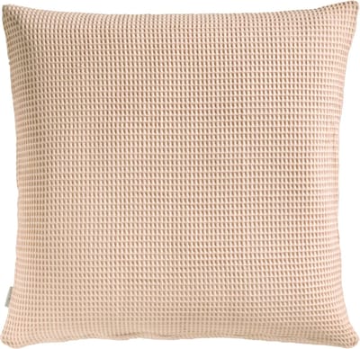 Heckettlane Kussensloop Wafel - Kussenhoes van 50x50 cm - 1 stuk - 100% Katoen - Roze