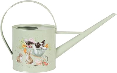 Waterkan Groen - Gieter Koolstofstaal - Planten Water Geven - Lange Nauwkeurige Tuit - 260mm x 41mm x 125mm - Groen