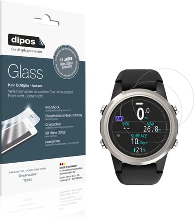 dipos – 2x Pantserfolie geschikt voor Shearwater TERN | 9H Screenprotector