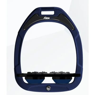 Platte Ultra Grip Marine/Zwart/Marine stijgbeugels Flex-On Green Composite