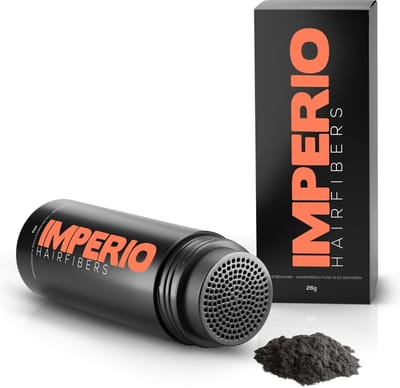 IMPERIO Premium Haarvezels Zwart - Kaalheid Mannen - Alopecia Vrouwen - 100% Onzichtbaar