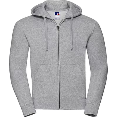 Authentic Full Zip Hoodie Sweatshirt 'Russell' Light Oxford - XXL