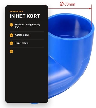 Dailygoods- Elleboog Koppeling 90 Graden - PVC Fitting - Slagvast - Waterdicht - Irrigatie - Sanitair - Duurzaam - Pijpfitting