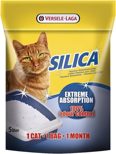 Kattenbakvulling Silica - Kiezels - Hygiënisch Houden - Ultra absorberend - 2.3 kg - Wit en Blauw