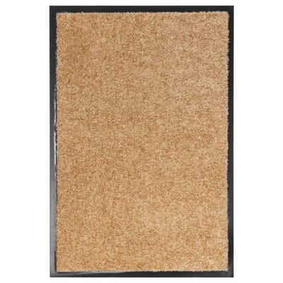 vidaXL - Deurmat - wasbaar - 40x60 - cm - crème