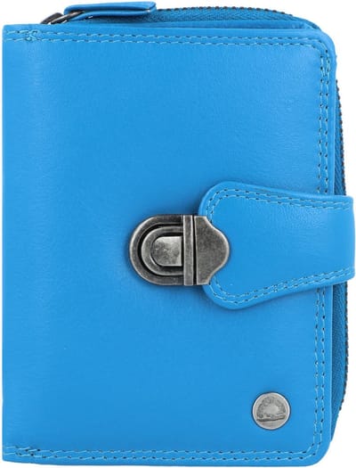 Greenburry Sponsachtig portefeuille leer 9 cm - Dames - Staand formaat - ink blue
