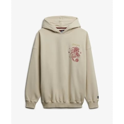 Superdry - Tokyo Narrative Oversized hoodie - Dames - Hoodies