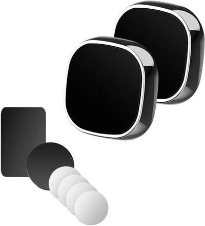 Telefoonhouders Auto Magnetisch - 2x Telefoonhouder Magneet - Magnetic Car Holder incl. 6 Metalen Plaatjes - Auto Accessoires