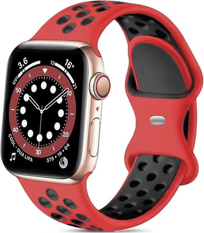 Strap-it Leren band hybrid - Geschikt voor Apple Watch Series 1/2/3/4/5/6/7/8/9/10/11/SE/SE2/SE3/Ultra (2/3) - Zwart - Leer / Siliconen sportbandje met druksluiting - iWatch bandje maat: 44mm / 45mm / 46mm / 49mm