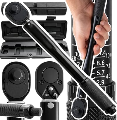 Dailygoods- Koppelmoersleutel 7-112 Nm - 1/2 Inch Ratchet Set - Verstelbare Precisie - Lock/Release Functie - Indicatorweergave - Roestvrij Staal Design - Koppel Sleutel