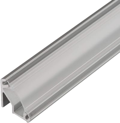 10 x LED Profiel-99 met doorzichtige afdekking 2000 x 15,7 x 15,8 mm Aluminium geëloxeerd voor LED strips tot 10 mm brede