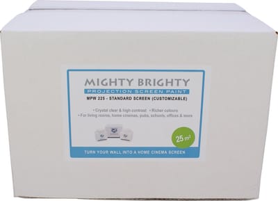 Mighty Brighty Projectieschermverf Maatwerk Scherm MPW 225